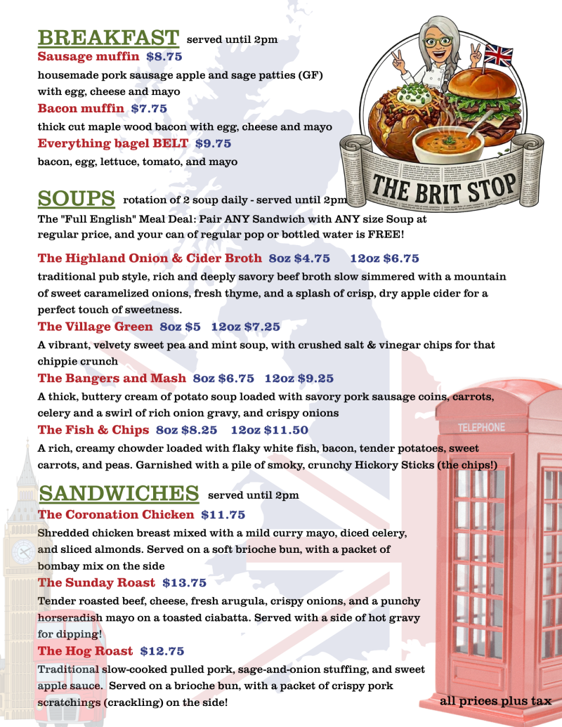 Food Truck Menu
